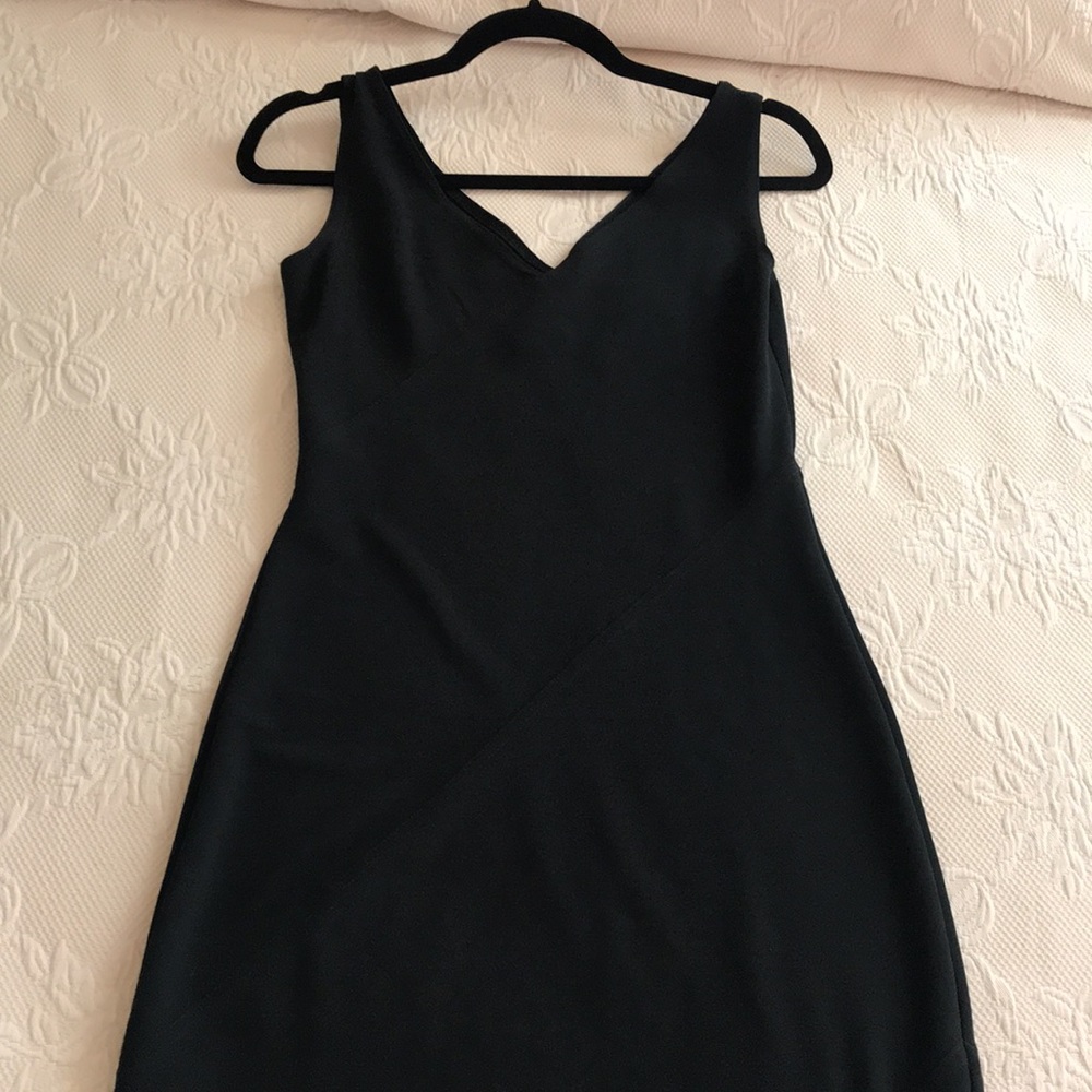 Formal event? Long black dress-diagonal stitching